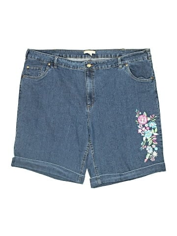 Woman Within Denim Shorts (view 1)