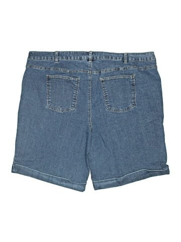 Woman Within Denim Shorts (view 2)