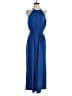 Halston Solid Blue Jumpsuit Size 6 - photo 1