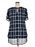Lane Bryant 100% Polyester Blue Short Sleeve Blouse Size 18 - 20 Plus - photo 2