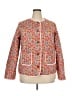 Unbranded 100% Polyester Floral Orange Jacket Size XXL - photo 1