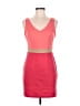 Forever 21 Color Block Red Cocktail Dress Size M - photo 2