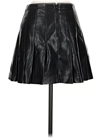 Alice + Olivia Faux Leather Skirt (view 2)