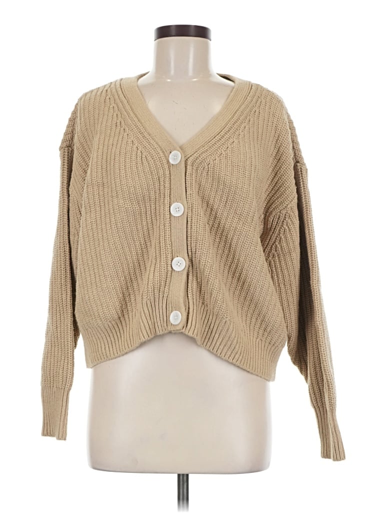 Pre-owned Darling Cardigan Sweater In Tan