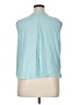 Soft Surroundings 100% Polyester Teal Sleeveless Blouse Size 1X - photo 2