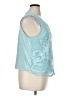 Soft Surroundings 100% Polyester Teal Sleeveless Blouse Size 1X - photo 4