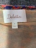 Deletta 100% Polyester Orange Short Sleeve Blouse Size M - photo 7
