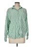 Universal Thread Stripes Green Long Sleeve Button-Down Shirt Size M - photo 1