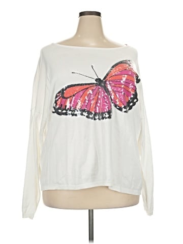 Joan Vass Pullover Sweater (view 1)