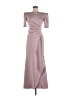 Xscape Solid Pink Gray Cocktail Dress Size 6 - photo 1