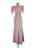 Xscape Solid Pink Gray Cocktail Dress Size 6 - photo 2