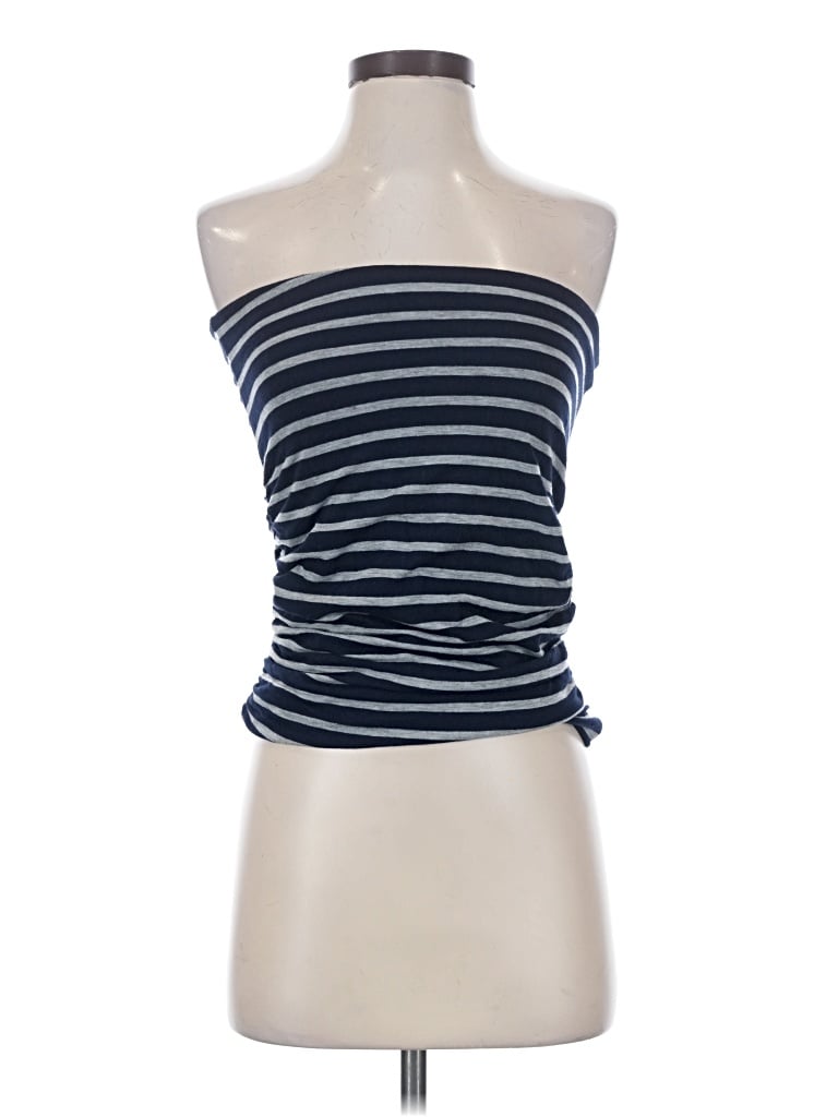 Pre-owned Sundry Tube Top Blue Strapless Neckline Tops