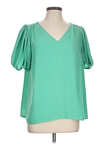 LC Lauren Conrad Short Sleeve Blouse (view 1)