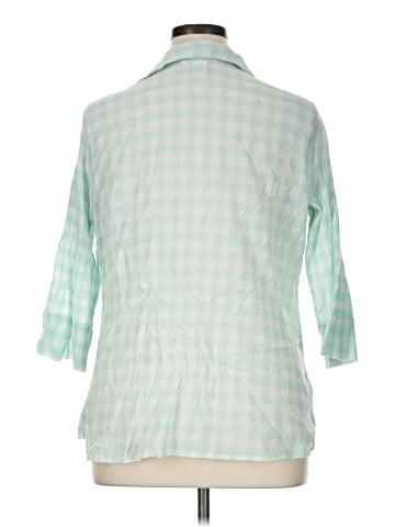 Hasting & Smith 3/4 Sleeve Button-Down Shirt (view 2)