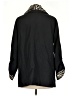 JM Collection 100% Polyester Animal Print Black Coat Size M - photo 2
