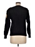 Petite Sophisticate Animal Print Black Pullover Sweater Size 8 - photo 2