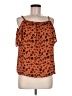 Pleione 100% Polyester Floral Orange Sleeveless Blouse Size M - photo 1