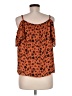 Pleione 100% Polyester Floral Orange Sleeveless Blouse Size M - photo 2