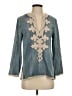 J.Crew Blue 3/4 Sleeve Blouse Size 2 - photo 1