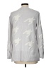 Banana Republic Houndstooth Silver Pullover Sweater Size L - photo 2