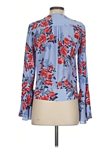Parker Long Sleeve Silk Top (view 2)