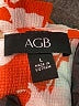 AGB Orange Short Sleeve Blouse Size L - photo 7