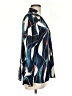 Nic + Zoe 100% Polyester Print Blue Long Sleeve Blouse Size M - photo 4