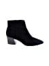 Kensie 100% Leather Black Ankle Boots Size 8 - photo 1