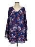 Astr 100% Polyester Blue 3/4 Sleeve Blouse Size S - photo 1
