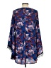 Astr 100% Polyester Blue 3/4 Sleeve Blouse Size S - photo 2