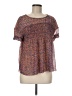 Deletta 100% Polyester Orange Short Sleeve Blouse Size M - photo 1