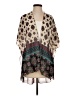 Live 4 Truth 100% Polyester Brown Kimono Size S - photo 1