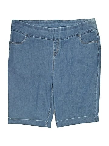 Woman Within Denim Shorts (view 1)