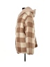 Love Tree 100% Polyester Plaid Brown Coat Size 0 - photo 5