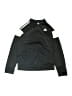 Adidas 100% Polyester Black Track Jacket Size 10 - 12 - photo 1