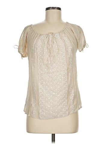 Blumarine Short Sleeve Silk Top (view 1)