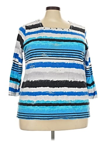 Alfred Dunner 3/4 Sleeve T-Shirt (view 1)