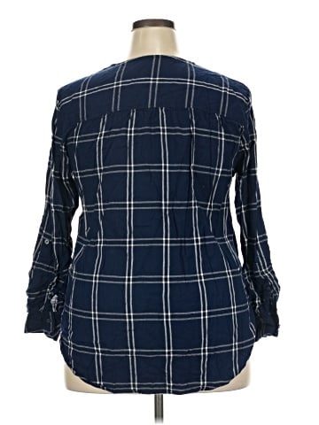 Nine West Long Sleeve Henley (view 2)