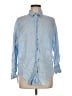Zara Blue Long Sleeve Button-Down Shirt Size M - photo 1