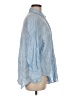 Zara Blue Long Sleeve Button-Down Shirt Size M - photo 4