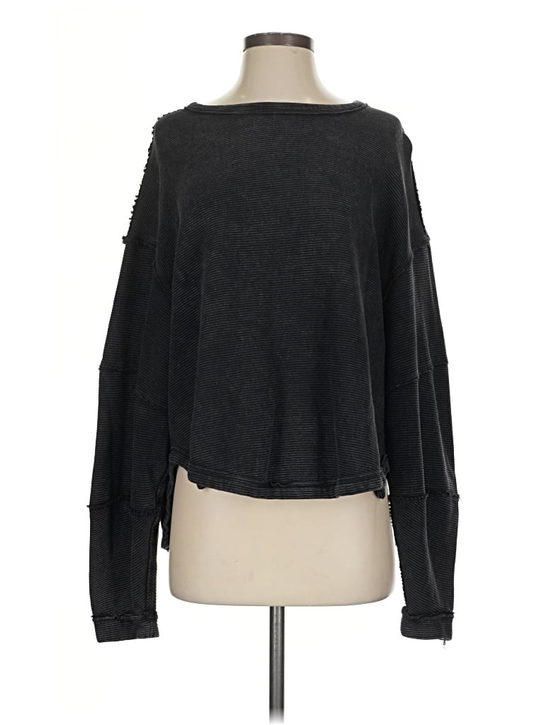 Pre-owned We The Free Pullover Sweater In Black