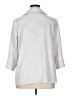 Olivia & Martin 100% Polyester Print Silver 3/4 Sleeve Blouse Size 1X - photo 2