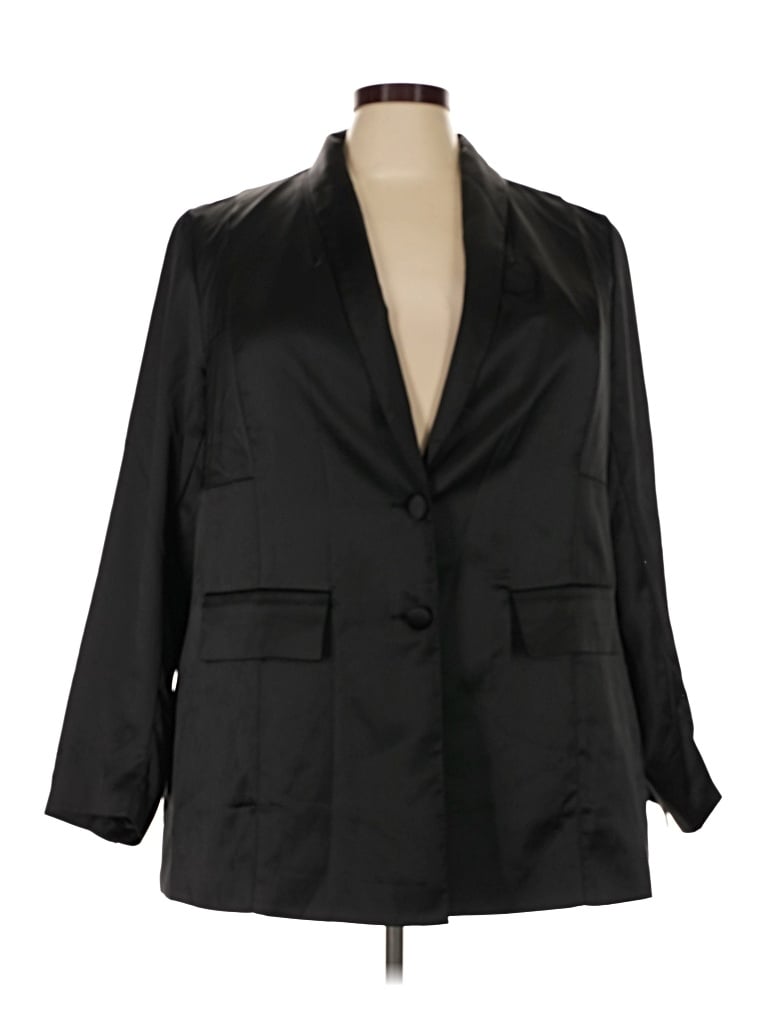 Pre-owned Torrid Blazer Jacket In Black