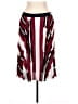 Express 100% Polyester Stripes Red Casual Skirt Size L - photo 1