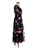 JS Collections 100% Polyester Floral Black Cocktail Dress Size 4 - photo 4