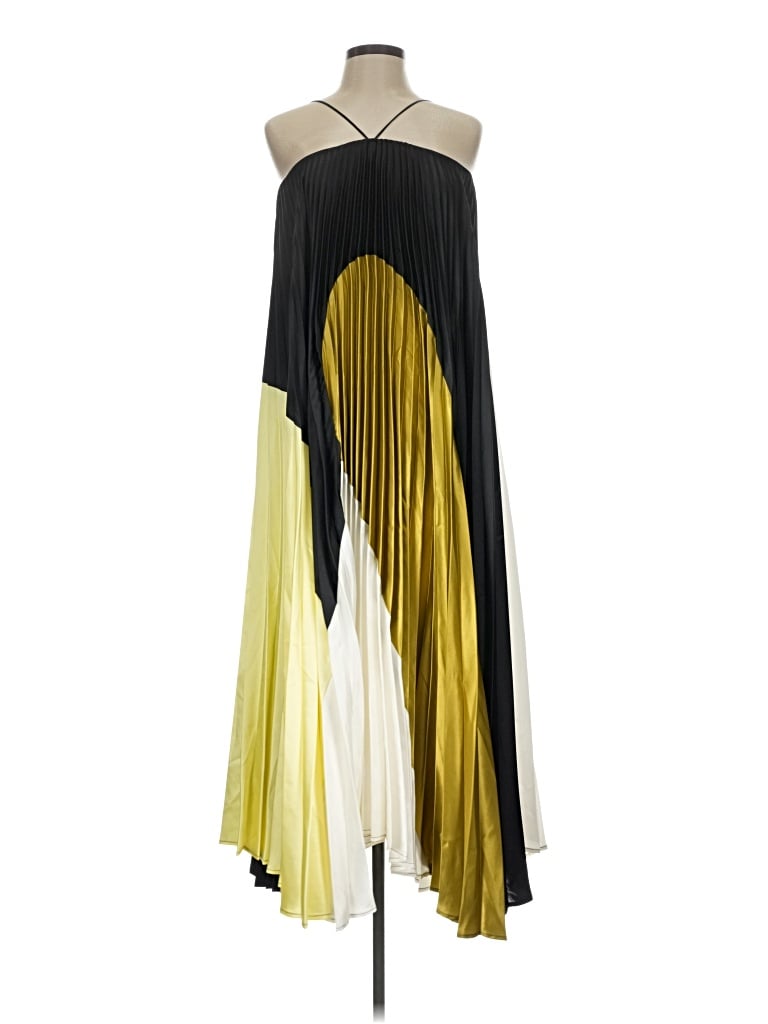 Pre-owned Delfi Collective Cocktail Dress In Yellow