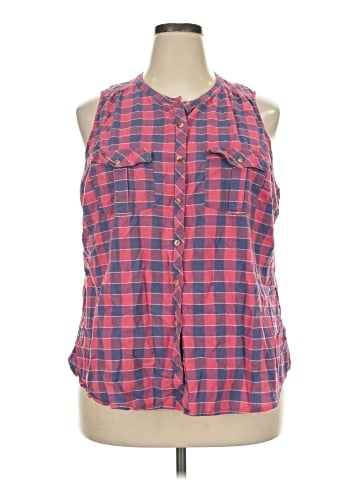Maurices Sleeveless Button-Down Shirt (view 1)