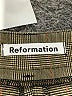 Reformation Plaid Brown Dress Pants Size 6 - photo 4