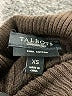 Talbots 100% Cotton Brown Black Turtleneck Sweater Size XS - photo 7
