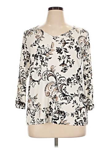 Susan Graver 3/4 Sleeve Blouse (view 1)